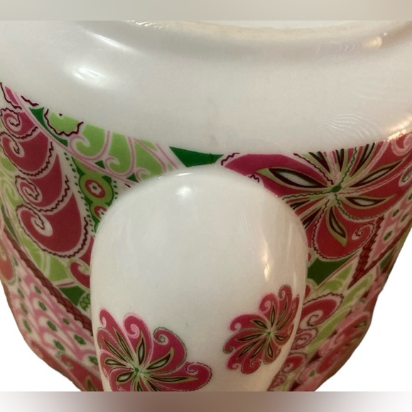 Vera Bradley Pinwheel Pink, Green 32oz Teapot Andrea by Sadek - Picture 12 of 12